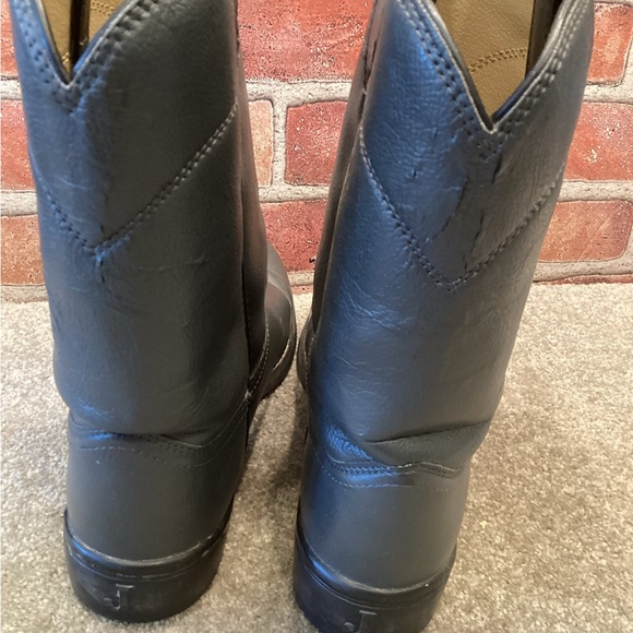 Justin Basics Men’s Classic Western Roper cowboy boots size 8.5 - Picture 2 of 6